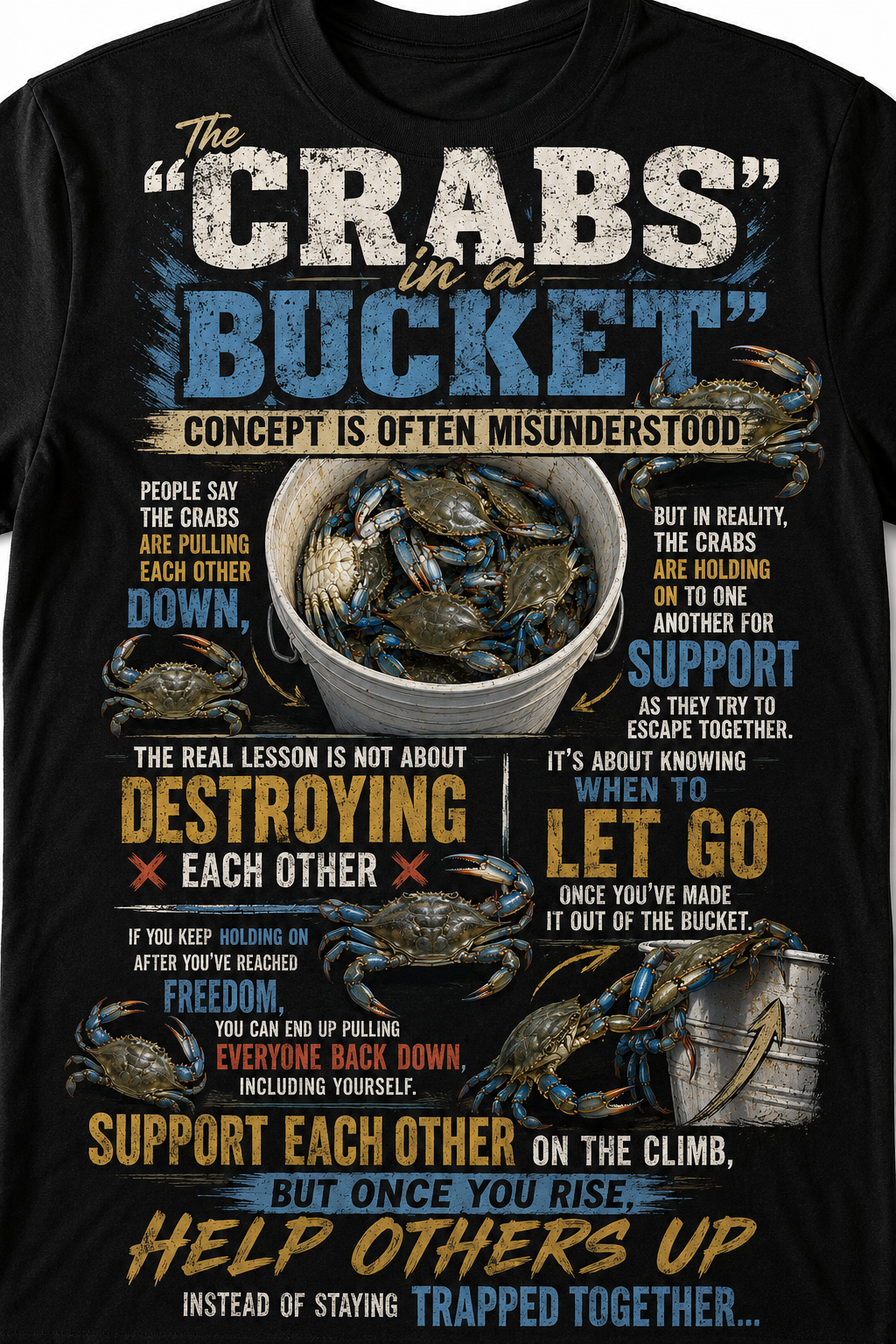 Crabs in a Bucket™ Support Tee